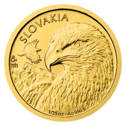 2025 - Zlatá mince 5 NZD Orel - 1/25 Oz - orientační cena