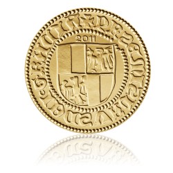Zlatá Replika unikátního dukátu Přemka Opavského - Au 1/10 Oz