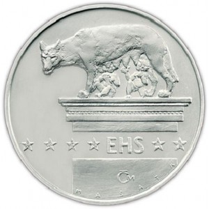 50. výročí Římských dohod - stříbrná investiční medaile