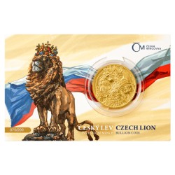 2025 - Zlatá mince 50 NZD Český lev - 1 Oz - Standard - číslováno - orientační cena