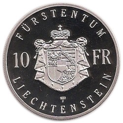 Sada zlaté a stříbrné mince Lichtenštejnsko 1990 - Proof