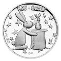 2025 - Stříbrná mince 1 NZD Bob a Bobek - Králící z kloubouku - Proof
