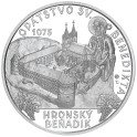 Stříbrná pamětní mince Benediktinské opatství v Hronském Beňadiku, Proof, 2025