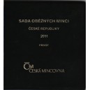 Sada oběžných mincí České republiky 2011 - Proof /semišový obal/