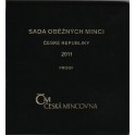 Sada oběžných mincí České republiky 2011 - Proof /semišový obal/