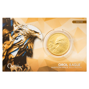 2025 - Zlatá mince 50 NZD Orel - 1 Oz - Standard - číslováno - orientační cena