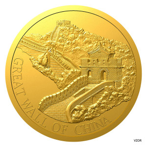 2025 - 10 ks zlatých mincí 5 NZD Velká čínská zeď - Sedm nových divů světa - orientační cena