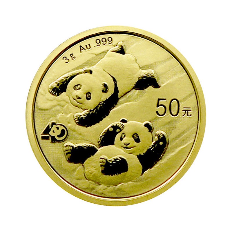 Zlatá investiční mince Panda 50 Yuan - rok 2022