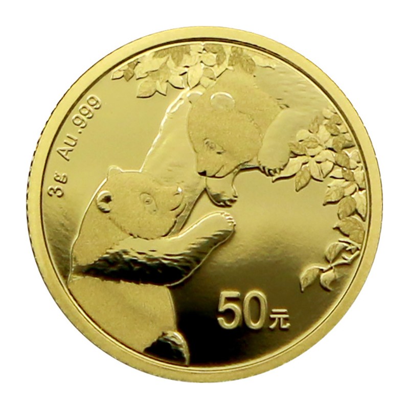 Zlatá investiční mince Panda 50 Yuan - rok 2023