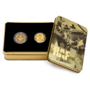 2018 - Sada 2 zlatých mincí 25 NZD/ 2 GBP 100 let RAF