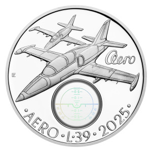 2025 - Stříbrná mince Cvičný letoun Aero - Slavné dopravní prostředky - Proof
