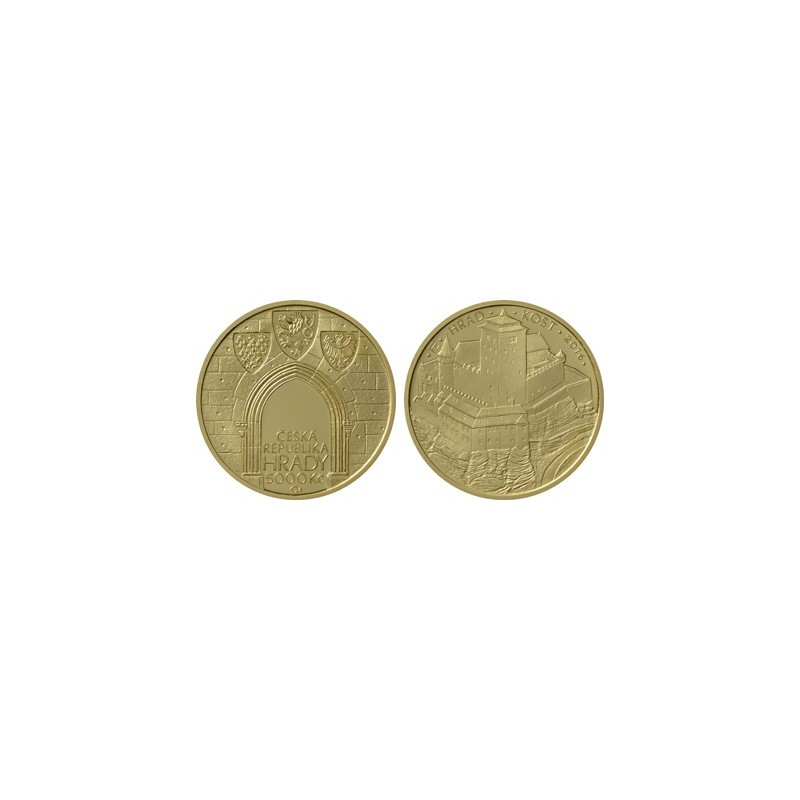 2016 - 2020 - Sada deseti zlatých mincí Hrady České republiky, Proof