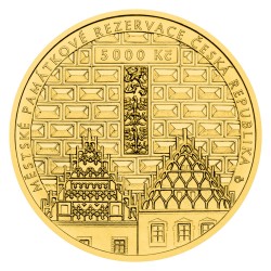 2025 - Zlatá pamětní mince Tábor - Městské památkové rezervace - Proof