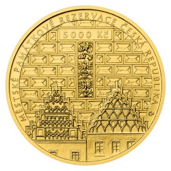 2025 - Zlatá pamětní mince Tábor - Městské památkové rezervace - Standard