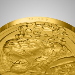 2025 - Zlatá investiční mince 100 NZD Český lev - vysoký reliéf - orientační cena
