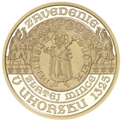 Zlatá pamětní mince Slovensko - Zavedení zlaté mince - florénu - v Uhersku, Proof - rok 2025
