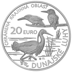 Stříbrná pamětní mince CHKO Dunajské luhy, Proof, 2025