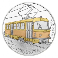 Sada pěti stříbrných mincí ČNB - Slavné dopravní prostředky - 2021-2025 - Proof