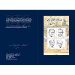 Pamětní tisk v podobě známkového aršíku Václav Havel