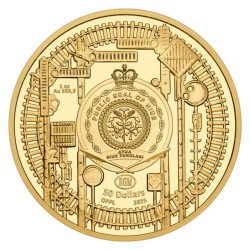 Zlatá uncová mince Jedničkový čtyřkolát 434.1 Proof s hologramem