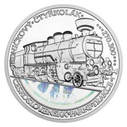 Stříbrná kilogramová medaile Jedničkový čtyřkolák 434.1 Proof s hologramem