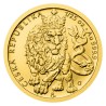 Zlatá 1/25oz investiční mince Český lev 2026 stand - orientační cena
