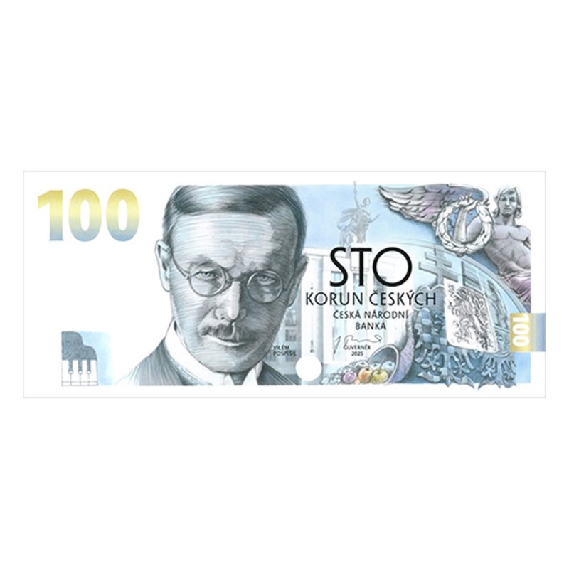 Pamětní bankovka 100 Kč - Vilém Pospíšil - Budování československé měny - vzor 2026