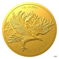 Zlatá 1oz investiční mince Orel 2026 standard - orientační cena
