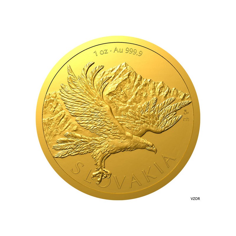 Zlatá 1oz investiční mince Orel 2026 standard - orientační cena