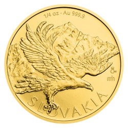 Zlatá 1/4oz investiční mince Orel 2026 stand - orientační cena