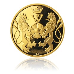 Sada dvanácti zlatých medailí Hrady a zámky ČR, proof