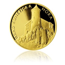 Sada dvanácti zlatých medailí Hrady a zámky ČR, proof