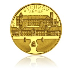 Sada dvanácti zlatých medailí Hrady a zámky ČR, proof