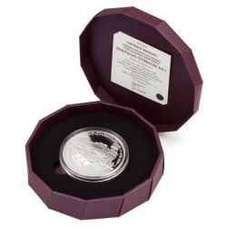 Stříbrná desetiuncová medaile Jedničkový čtyřkolák 434.1 Proof s hologramem