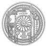 Stříbrná dvouncová medaile Jedničkový čtyřkolák 434.1 Proof s hologramem