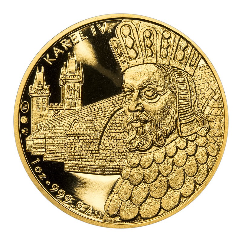 Zlatá medaile Karlův most, Au 1 Oz