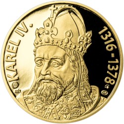 Zlatá medaile Karel IV., Au 1/2 Oz