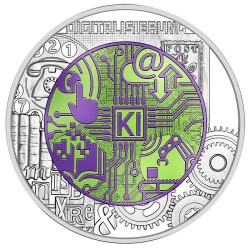 Stříbrná-niob pamětní mince Digitalizace, Standard, rok 2025