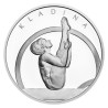 Sada pěti stříbrných uncových mincí Věra Čáslavská s pamětním listem - proof