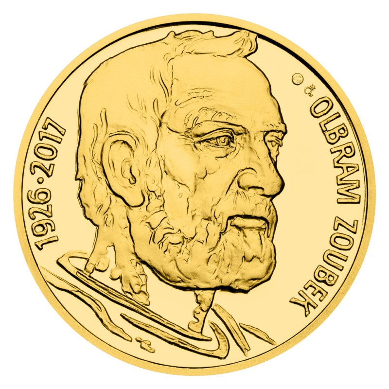 Zlatá medaile - Olbram Zoubek proof