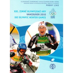 Sada oběžných mincí Slovenské republiky 2010 - ZOH Vancouver - Proof like