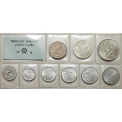 Sada oběžných mincí Maďarsko 1975 /čirý PVC obal/