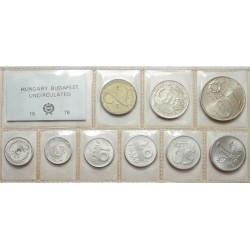 Sada oběžných mincí Maďarsko 1978 /čirý PVC obal/