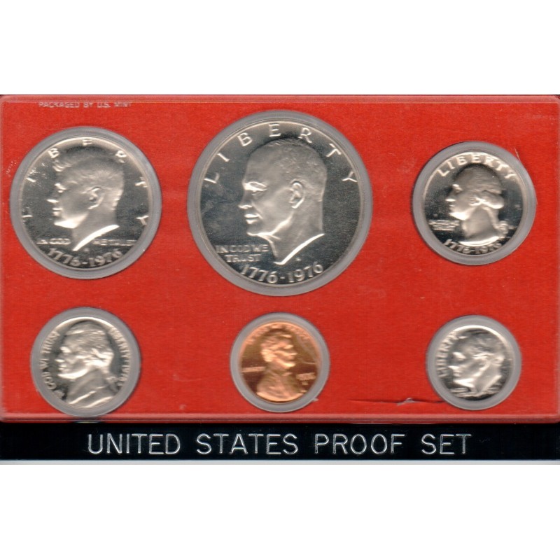 Sada oběžných mincí USA 1976 200. výročí nezávislosti proof