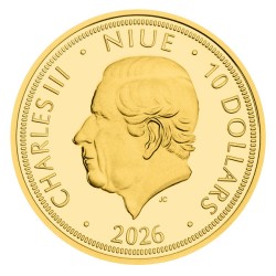 Zlatá čtvrtuncová mince Hurvínek - 100 let proof - orientační cena