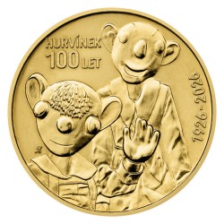 Žeton Hurvínek 100 let - standard kolorováno