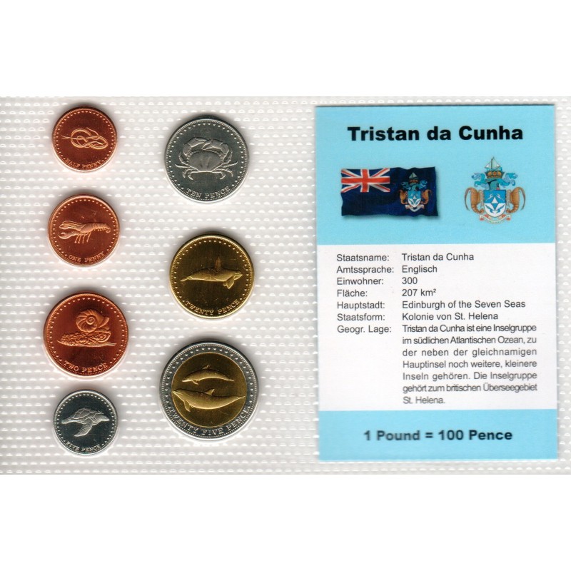 Sada oběžných mincí Tristan da Cunha