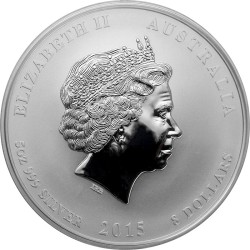 Stříbrná investiční mince Year of the Goat, Rok Kozy 5 Oz - rok 2015
