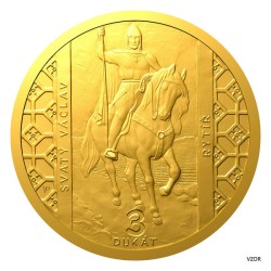 Sada zlatých dukátů sv. Václava se zlatým certifikátem 2026 proof - orientační cena