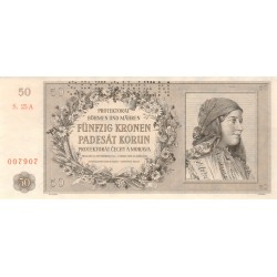 50 Korun 1944 - S. 25 A 007907 - "SPECIMEN"